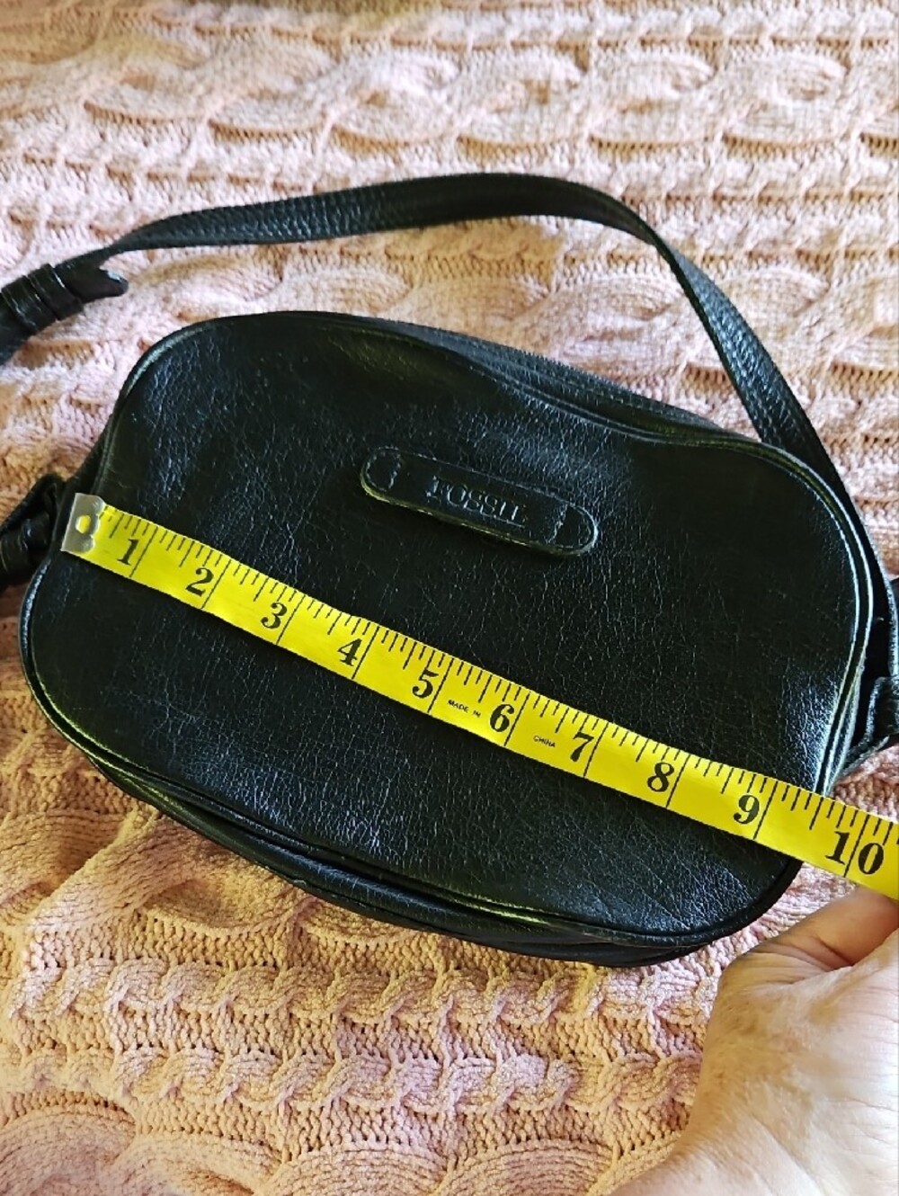 Fossil Black Leather Crossbody Bag - Picture 8 of 16